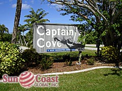 Captains Cove Community Sign